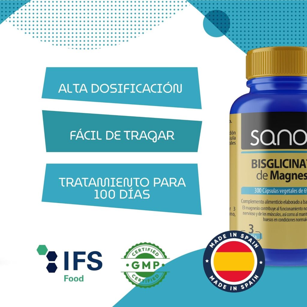 infografia de bisglicinato de Magnesio de sanon