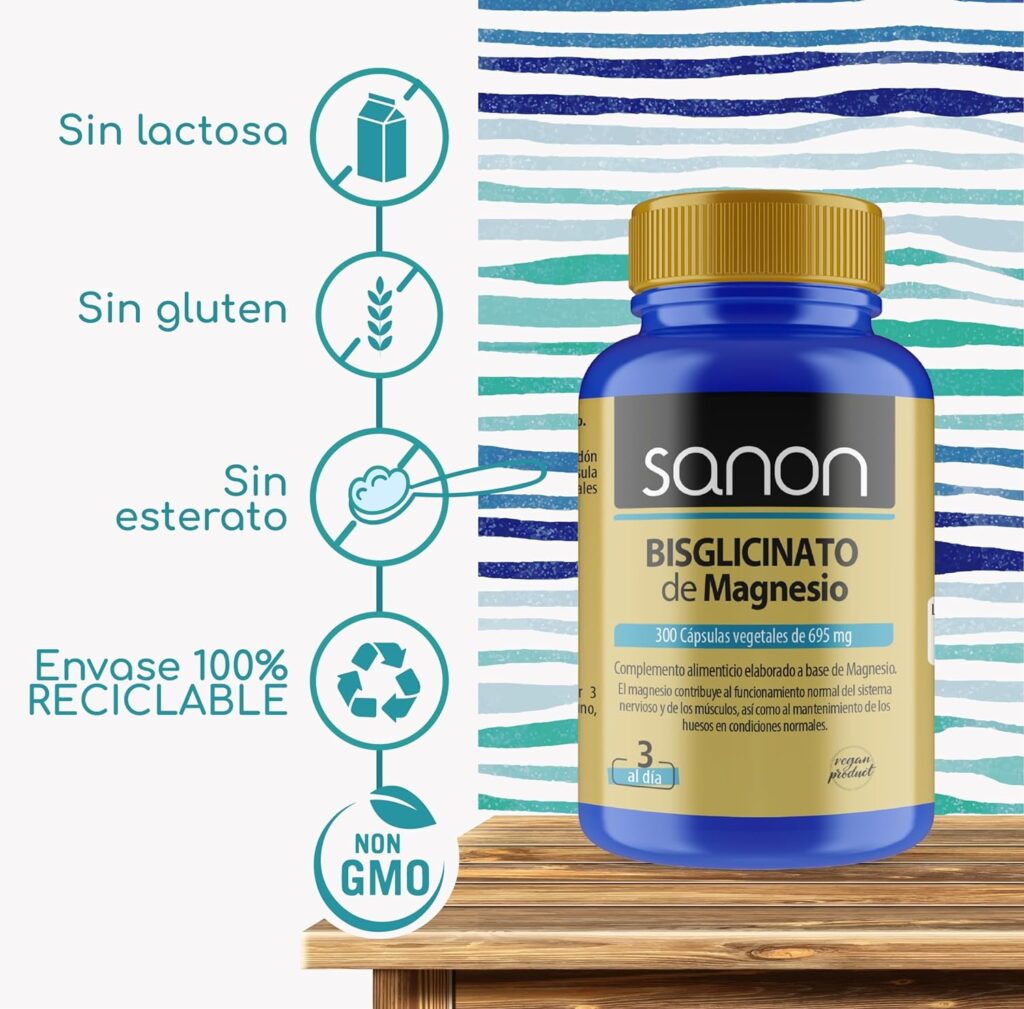 infografia de bisglicinato de Magnesio de sanon