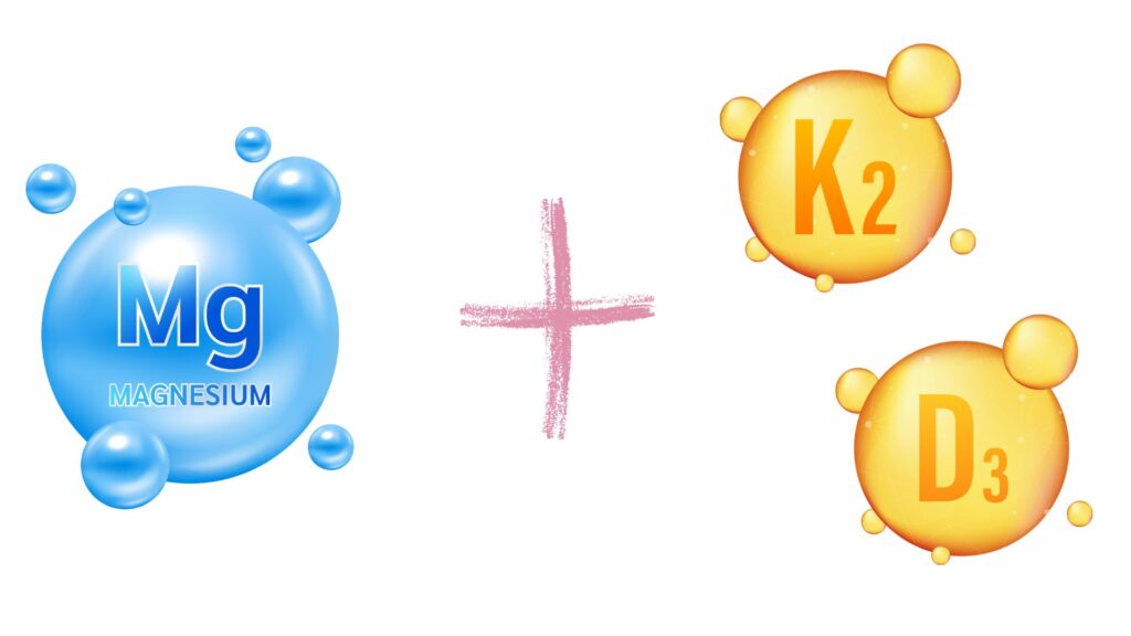 infografía de la vitamina d3 y k2