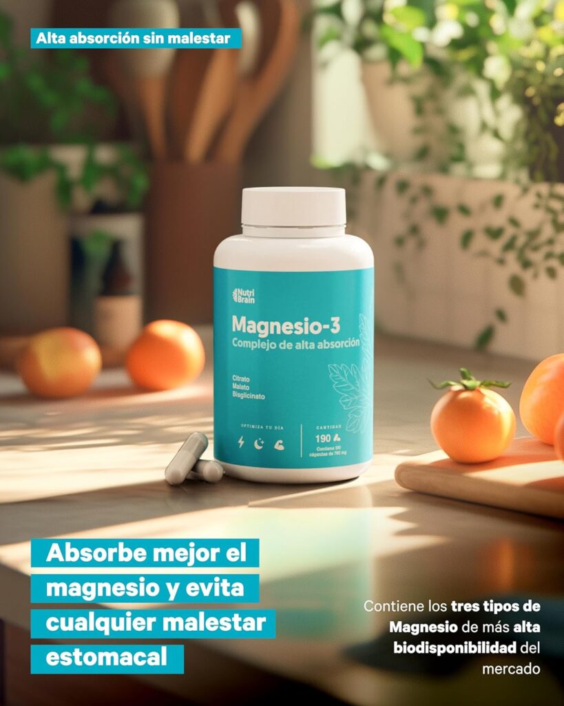 infografía de triple complejo de magnesio nutribrain